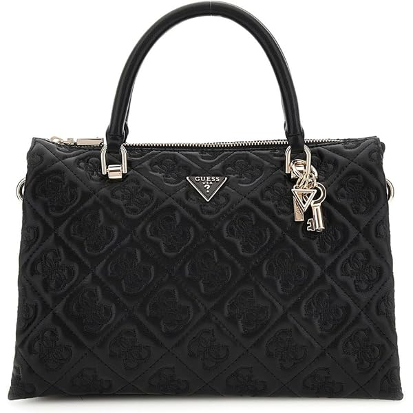 GUESS Erenia Girlfriend Satchel, Coal Logo, One Size : Amazon.ca
